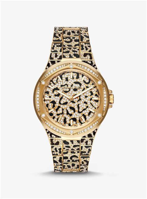 michael kors bling face watch|lennox animal pave watch.